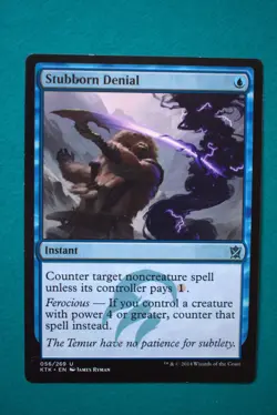 Stubborn Denial - MTG - Khans of Tarkir - Never Played - Magic The Gathering - Image 1