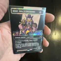 MTG x TMNT - Bebop, Skull & Crossbones Surge Foil pixel art - Image 3