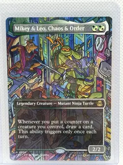 Mikey & Leo, Chaos & Order (Borderless) Teenage Mutant Ninja Turtle Regular 0200 - Image 1