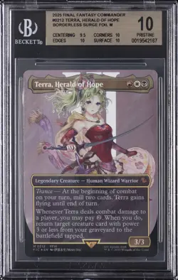 2025 FINAL FANTASY COMMANDER #0212 TERRA, HERALD OF HOPE BGS 10 - Image 1