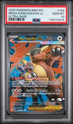 2025 POKEMON MEG EN-MEGA EVOLUTION ULTRA RARE #164 MEGA KANGASKHAN EX PSA 10 - Image 1