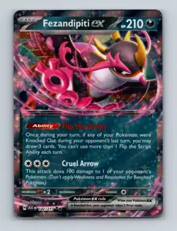 Fezandipiti ex 142 Pokemon Ascended Heroes Double Rare Card NM+ (a) - Image 1