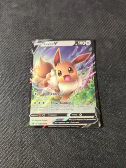 Eevee V SWSH065 Sword Shield Blackstar Tin Promo Pokemon NM - Image 2