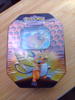 🔥 Pokemon Raichu GX - Hidden Fates Tin - 4 Packs + Promo Factory Sealed NEW 820650804816 - Image 1