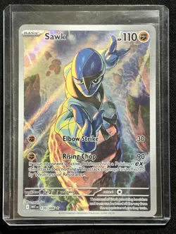 Sawk 130/086 Illustration Rare – White Flare SV – Pokemon TCG - NM - Image 2
