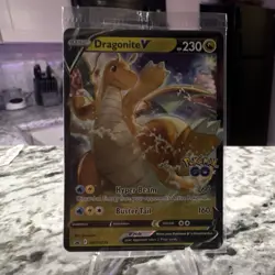 Pokemon TCG Dragonite V Pokemon GO SWSH235 Promo Basic 230 HP Hyper Beam - Image 1