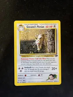 Pokemon TCG Giovanni's Persian Gym Challenge 8 Holo Unlimited Holo Rare - Image 4