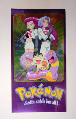 2000 Topps Pokemon TV Tin Topper Jumbo #3 of 5 Team Rocket Series 2 Animation - Image 2