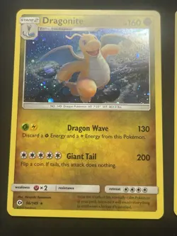 Dragonite 96/149 Cosmos Holographic Promo 2017 Sun Moon Pokemon NM/M - Image 1