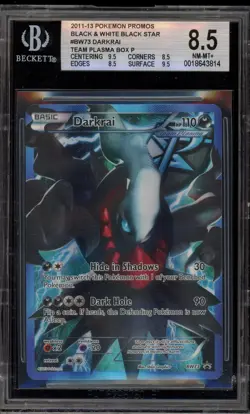 Pokemon Darkrai Team Plasma Bx. Full Art Promo BW73 BGS 8.5 - Image 1