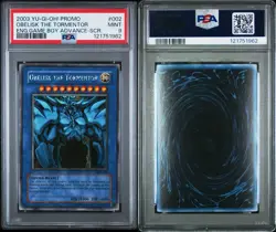 2003 Yugioh Obelisk The Tormentor PSA 9 SCR Secret Rare Game Boy Promo GBI-002 - Image 1