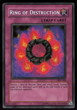 Ring of Destruction PGD-000 Secret Rare REVERSE FOIL ERROR Yu-Gi-Oh - Image 1