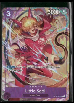 2023 One Piece Little Sadi OP02-073 Alternate Art Paramount War English - Image 1