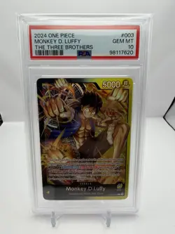 2024 One Piece ST13 Three Brothers Deck - Monkey D. Luffy Leader - PSA 10 - Image 1