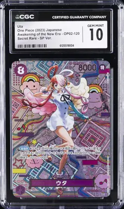 2023 ONE PIECE JPN AWAKENING OF THE NEW ERA UTA CGC 10 GEM MINT - Image 1