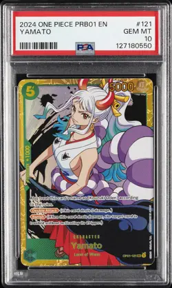 2024 ONE PIECE PRB01-PREM BOOSTER -ONE PIECE CARD THE BEST- #121 YAMATO PSA 10 - Image 1