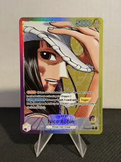 One Piece TCG - Nico Robin Op09-062 Alt Art Leader English Emperors In New World - Image 1