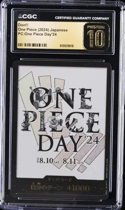 2024 ONE PIECE JPN PC: ONE PIECE DAY'24 DON!! CGC 10 PRISTINE - Image 1