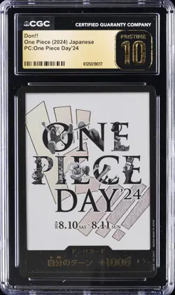 2024 ONE PIECE JPN PC: ONE PIECE DAY'24 DON!! CGC 10 PRISTINE - Image 1