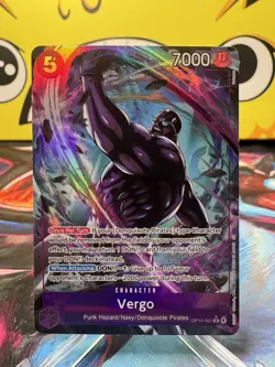 Vergo (Alternate Art) OP14-061 The Azure Sea's Seven Foil NM English - Image 1