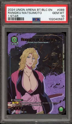 Union Arena Rangiku Matsumoto 1 Star #089 PSA 10 Gem Mint - Image 1