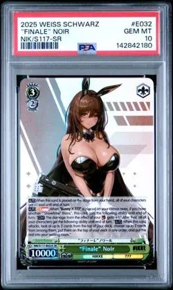 "Finale" Noir RR - Weiss Schwarz NIKKE Goddess Of Victory - PSA 10 - Image 1