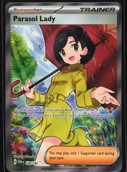 Parasol Lady 238/182 Paradox Rift Ultra Rare Pokemon Card - Image 1