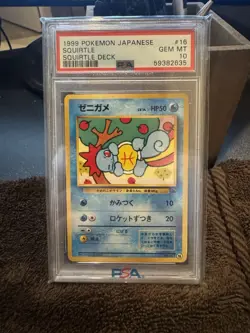 Psa 10 1999 Japanese Squirtle Deck Squirtle 16 Pokemon Card - Image 1