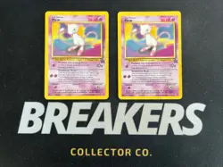 Wizards of the Coast (WotC) Black Star Promo Pokemon Card Lot: Mew 8 Non Holo x2 - Image 1