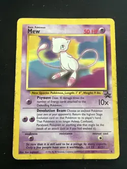 Wizards of the Coast (WotC) Black Star Promo Pokemon Card Lot: Mew 8 Non Holo x2 - Image 4