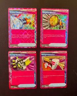 Lot of Pokemon TCG - 4 Holo Cards (Ace Spec Rare Trainer Items) - Image 1