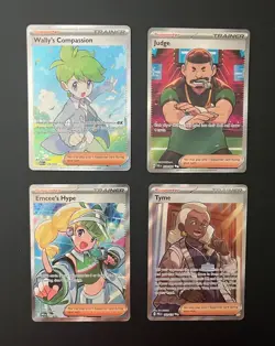 Lot of Pokemon TCG - (4) Full Art Ultra Rare Trainer Holo Cards - Image 1
