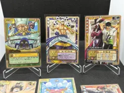 One Piece Carddass CCG Vintage - 6 Rare 36 Base Cards, Luffy Sanji Shanks Enel - Image 5