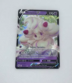 Pokemon TCG Champion's Path ALCREMIE V 022/073 Ultra Rare Holo Card - Image 1
