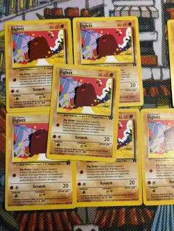 DIGLETT - 52/82 - Team Rocket - Pokemon Card (x7) - Common - Set Of 7 💎🔥 - Image 3