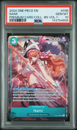 2024 ONE PIECE PREM CARD COLL -BEST SELECTION VOL.1- #036 NAMI PSA 10 - Image 1