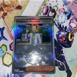 Pokemon Card Professor’s Research 123/131 Poke Ball Holo Prismatic Evolutions NM - Image 1