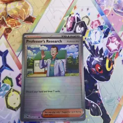 Pokemon Card Professor’s Research 123/131 Poke Ball Holo Prismatic Evolutions NM - Image 2