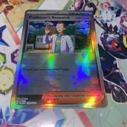 Pokemon Card Professor’s Research 123/131 Poke Ball Holo Prismatic Evolutions NM - Image 3