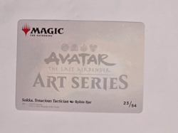 Sokka, Tenacious Tactician - Art Card - Gold Stamped Signature 23/54 - MTG - NM - Image 2