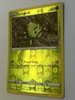 Pokemon Go Spinarak Peelable Ditto Card TCG Reverse Holo 006/078 - Image 2