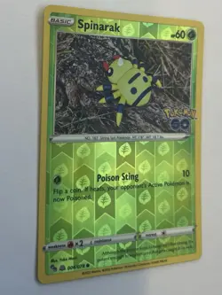 Pokemon Go Spinarak Peelable Ditto Card TCG Reverse Holo 006/078 - Image 3