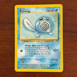 Poliwag 59/102 Common Base Set 4th Print 1999-2000 UK Pokemon Card - Image 1