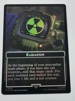 MTG Card Foil Double Token Soldier Radiation 0004 / 0022 Fallout Magic NM - Image 2