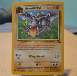 Aerodactyl Holo Rare 1/62 Fossil Set Pokemon Card Vintage LP - Image 1