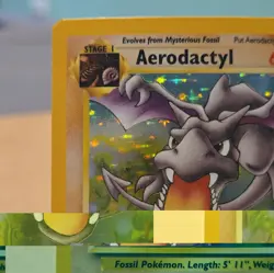 Aerodactyl Holo Rare 1/62 Fossil Set Pokemon Card Vintage LP - Image 2