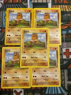DIGLETT - 47/102 - Base Set - Pokemon Card (x6) - Common - Set Of 6 💎🔥 - Image 3