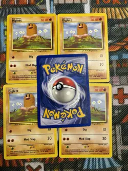 DIGLETT - 47/102 - Base Set - Pokemon Card (x6) - Common - Set Of 6 💎🔥 - Image 4