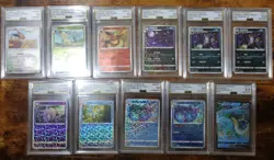 Pokemon Umbreon AGS 10 Lot of 11 Graded Chinese Eeveelution Pokemon Cards - Image 1