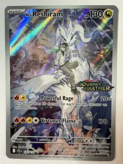 N's Reshiram 167/159 Holo Illustration Rare Journey Together Promo Pokemon Card - Image 1